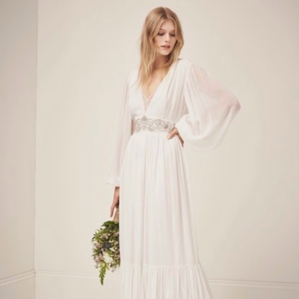 French Connection Cari Wedding Dress Style 71joi Summer White Pf Cari Ls Maxi
